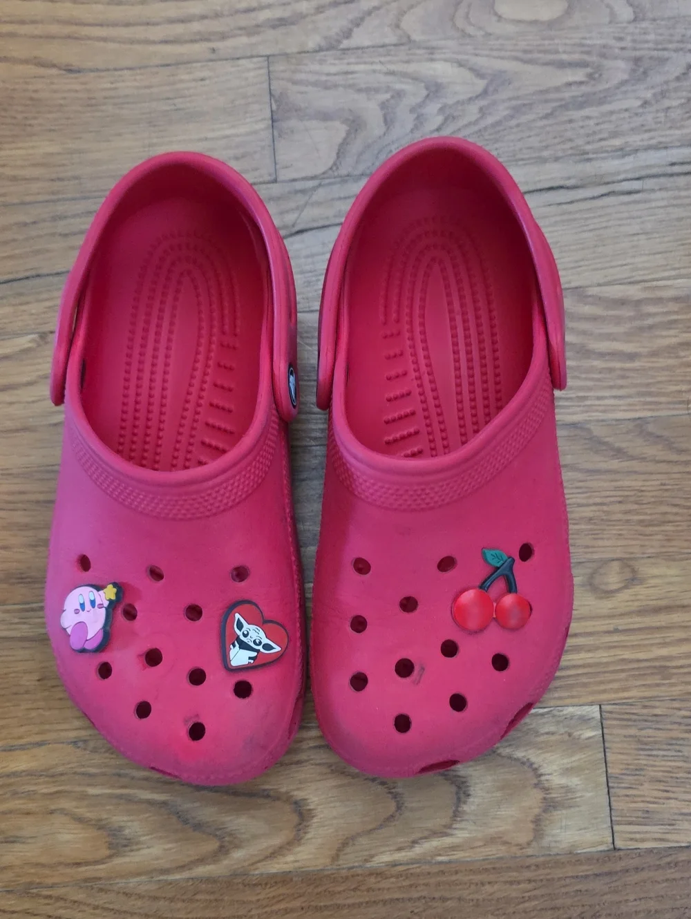 Kids Pink Slip-On Clog Shoes with Fun Charms